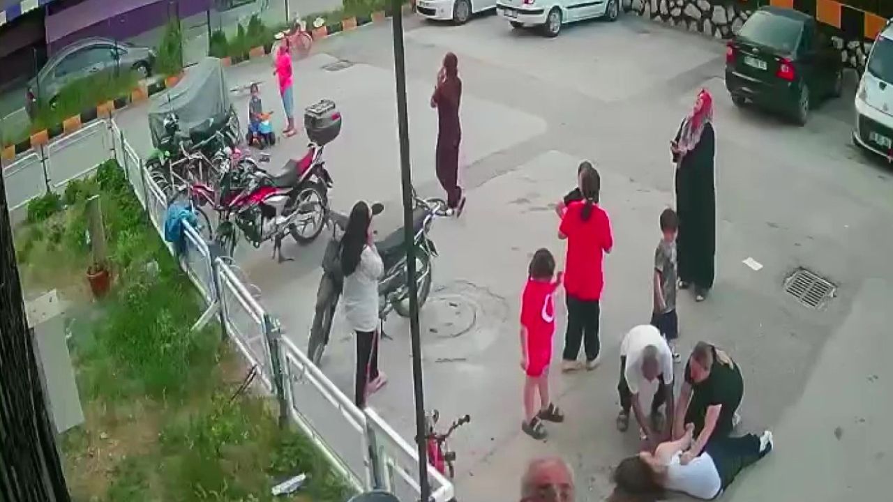 Adana’da 12. kattan düşen kız çocuğu hayata tutundu: Düşme anı kamerada