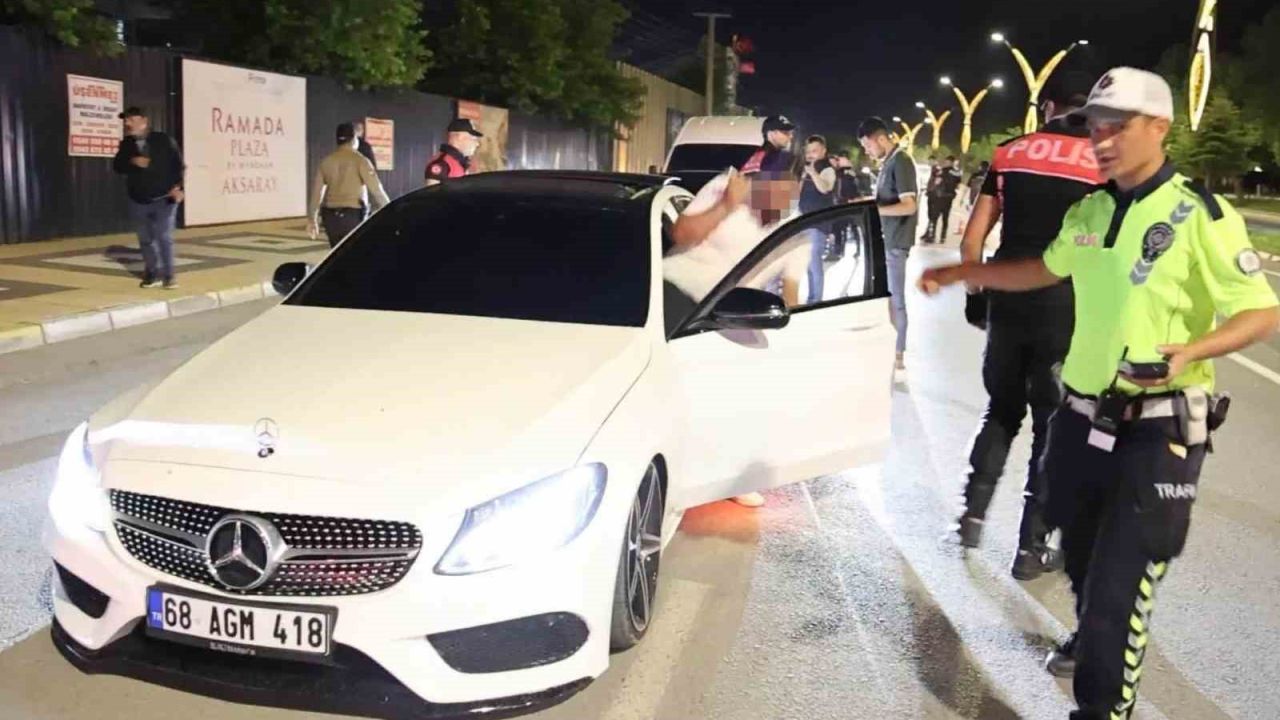 Aksaray’da ehliyetsiz sürücüye 202 bin lira ceza