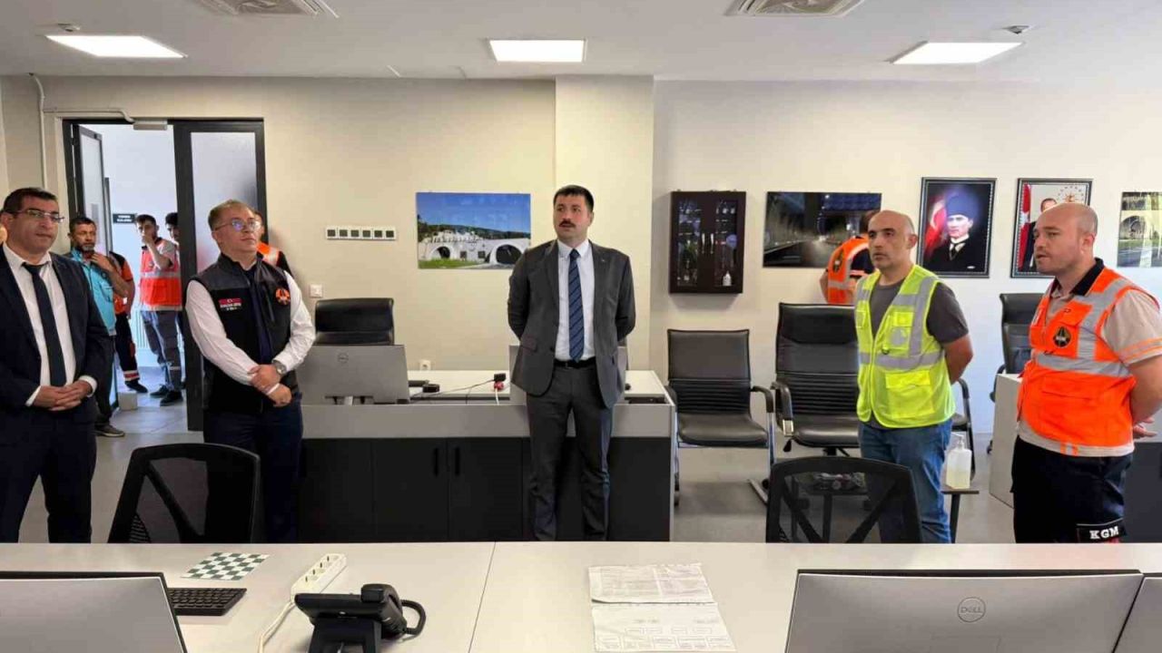 Assos Tüneli’nde trafik kazası tatbikatı