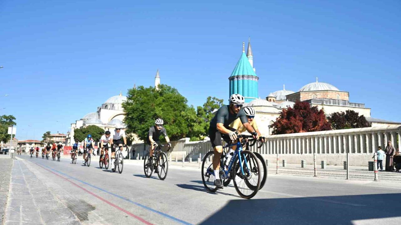 Avrupa bisiklet başkenti Konya’da Granfondo bisiklet yol yarışı heyecanı yaşandı