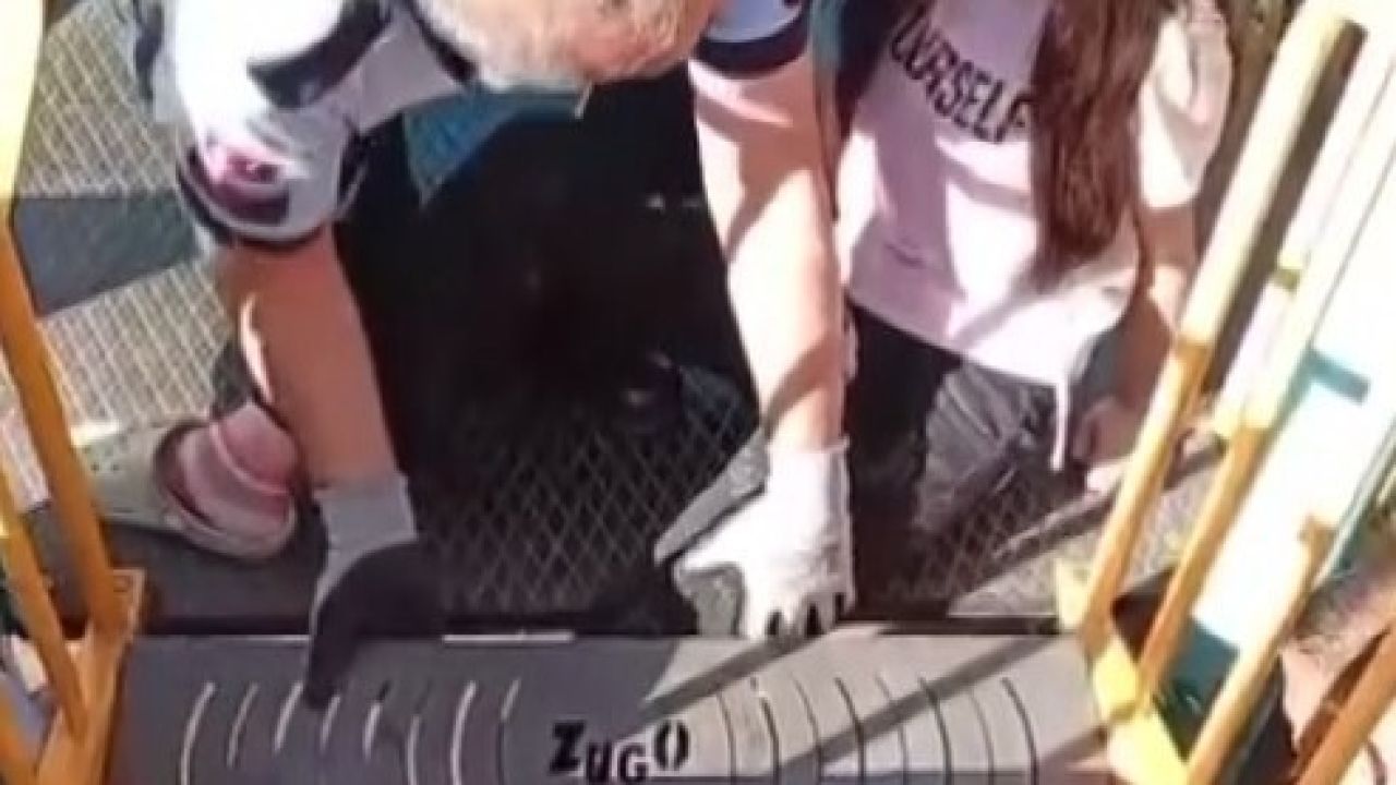 Ayağı parktaki oyun grubuna sıkışan çocuğu itfaiye kurtardı