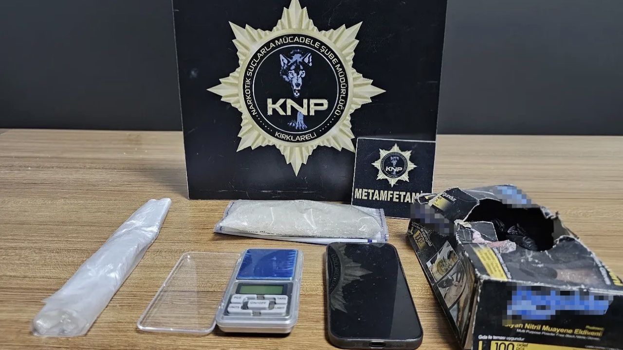 Babaeski’de 130 gram metamfetamin ele geçirildi: 2 tutuklama