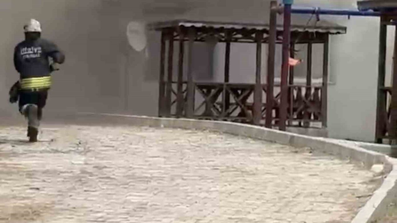 Bağ evinde çıkan yangına itfaiye müdahale etti