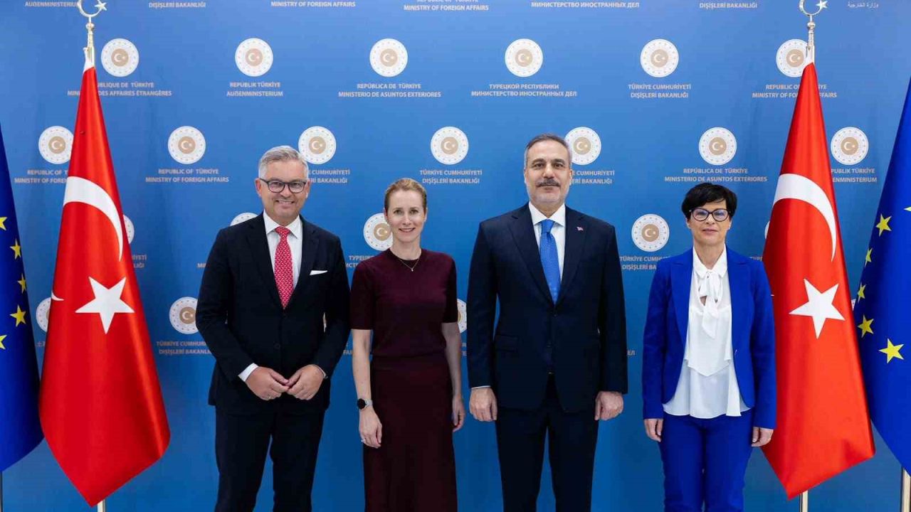 Bakan Fidan, AB Komisyonu Başkan Yardımcısı Kallas ve beraberindeki heyetle bir araya geldi
