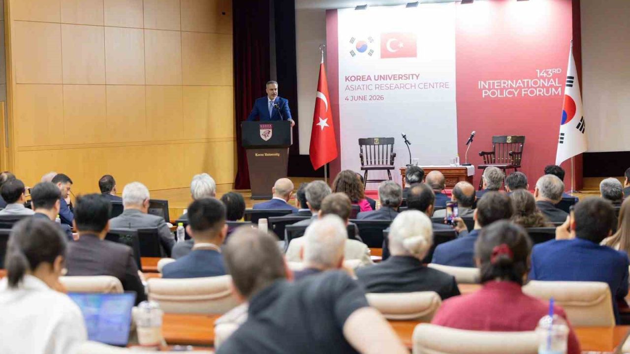 Bakan Fidan, Kore Üniversitesi’nde 143. Uluslararası Politika Forumu’nda hitapta bulundu