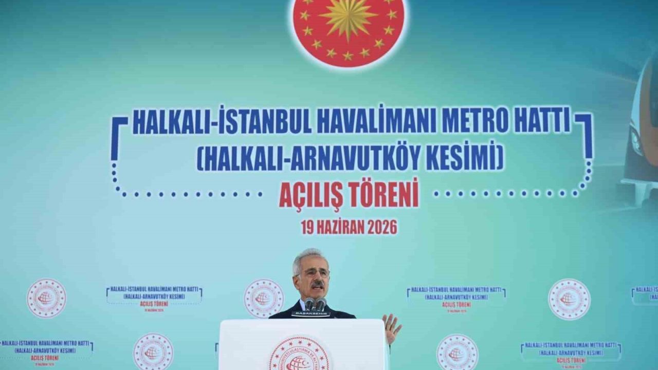 Bakan Uraloğlu: "Bakanlığımızca İstanbul’a kazandırılan toplam raylı sistem hattı uzunluğu 180 kilometreye ulaştı"