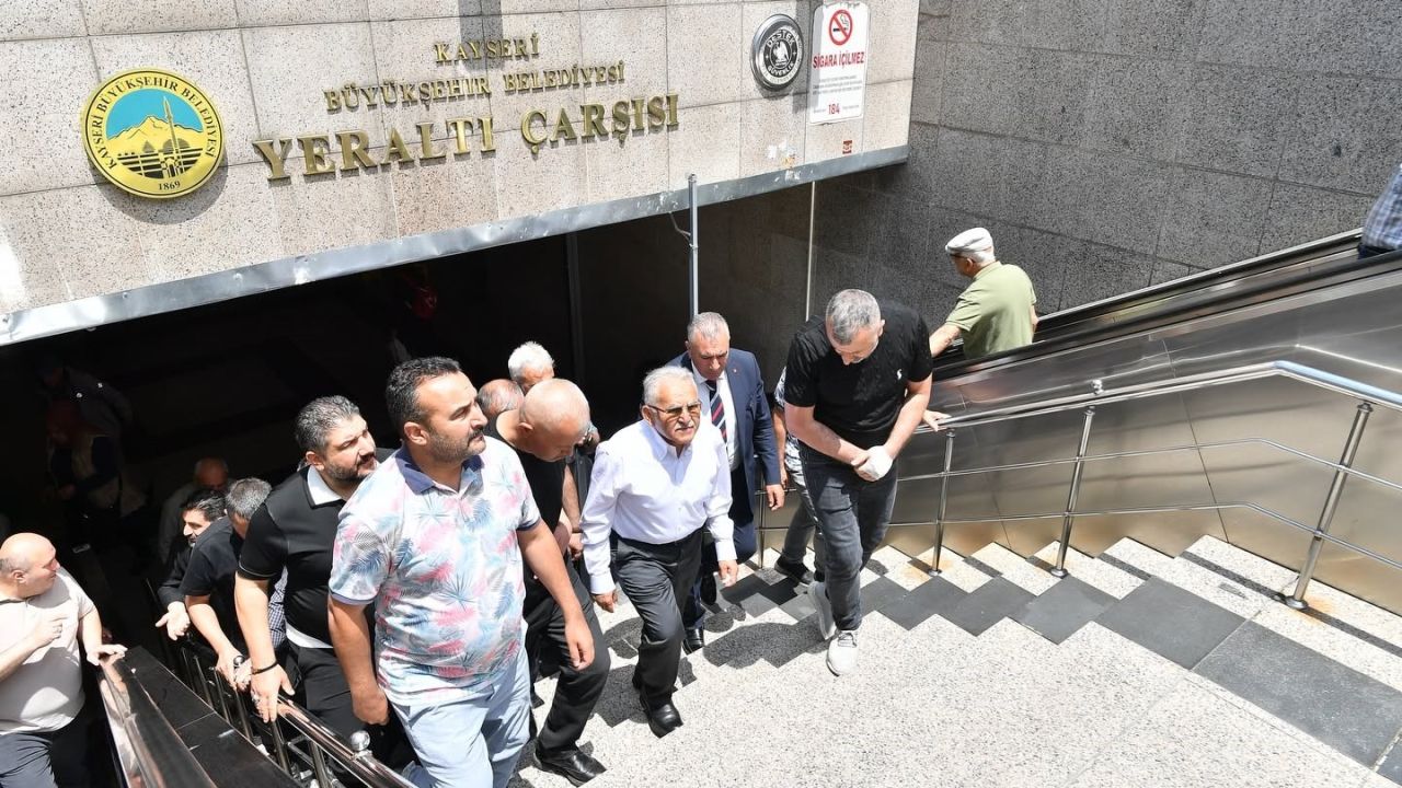 Başkan Büyükkılıç’tan Yeraltı Çarşısı’na ziyaret