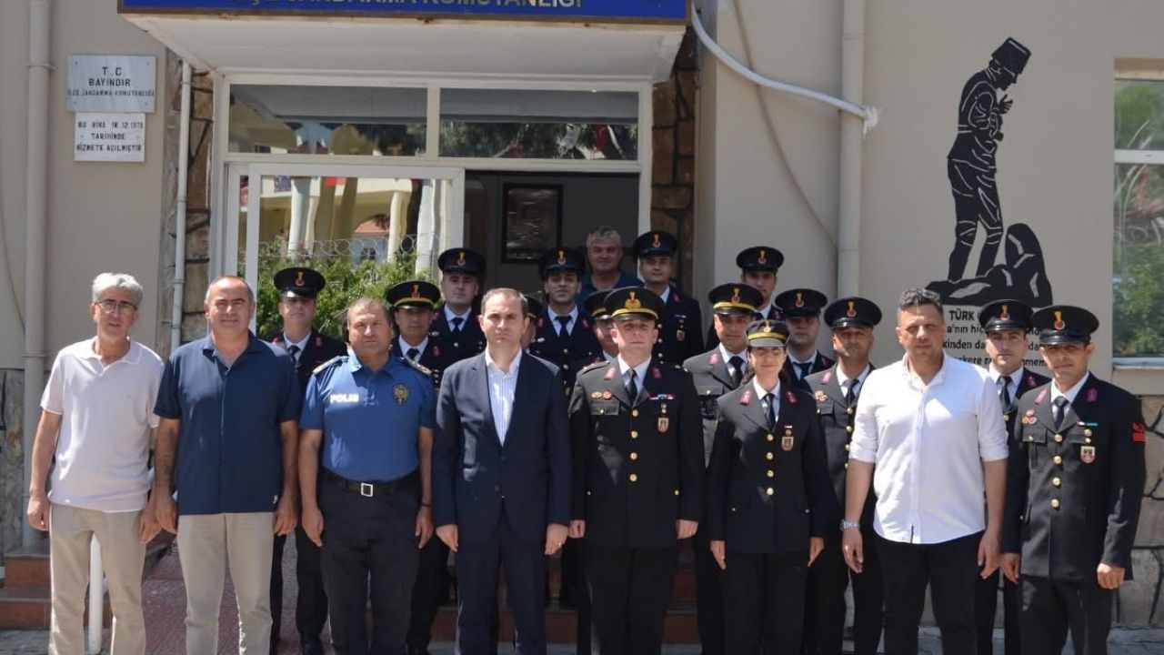 Bayındır Kaymakamı Mete’den Jandarma’ya kuruluş yıl dönümü ziyareti