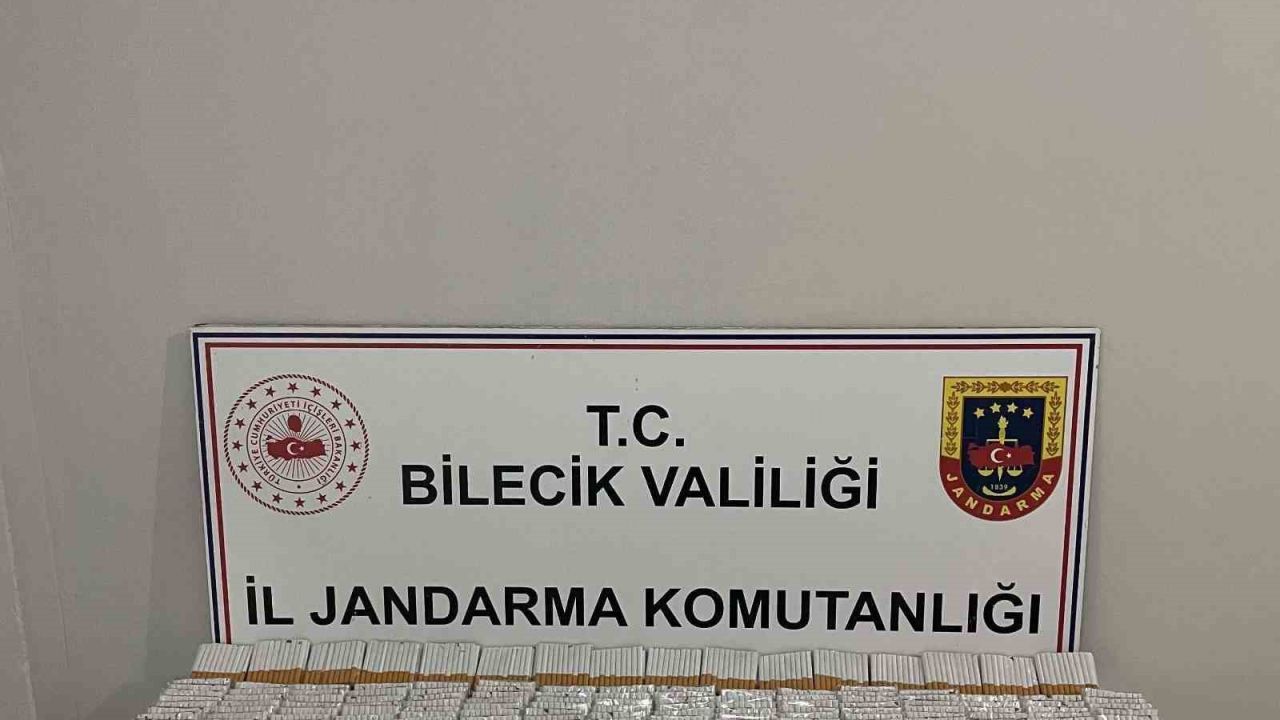 Bilecik’te 9 bin 320 adet doldurulmuş makaron ele geçirildi