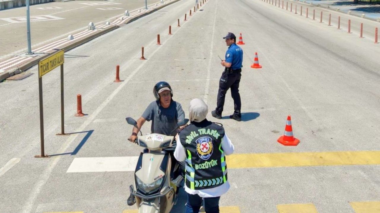 Bilecik’te drone destekli trafik denetimi