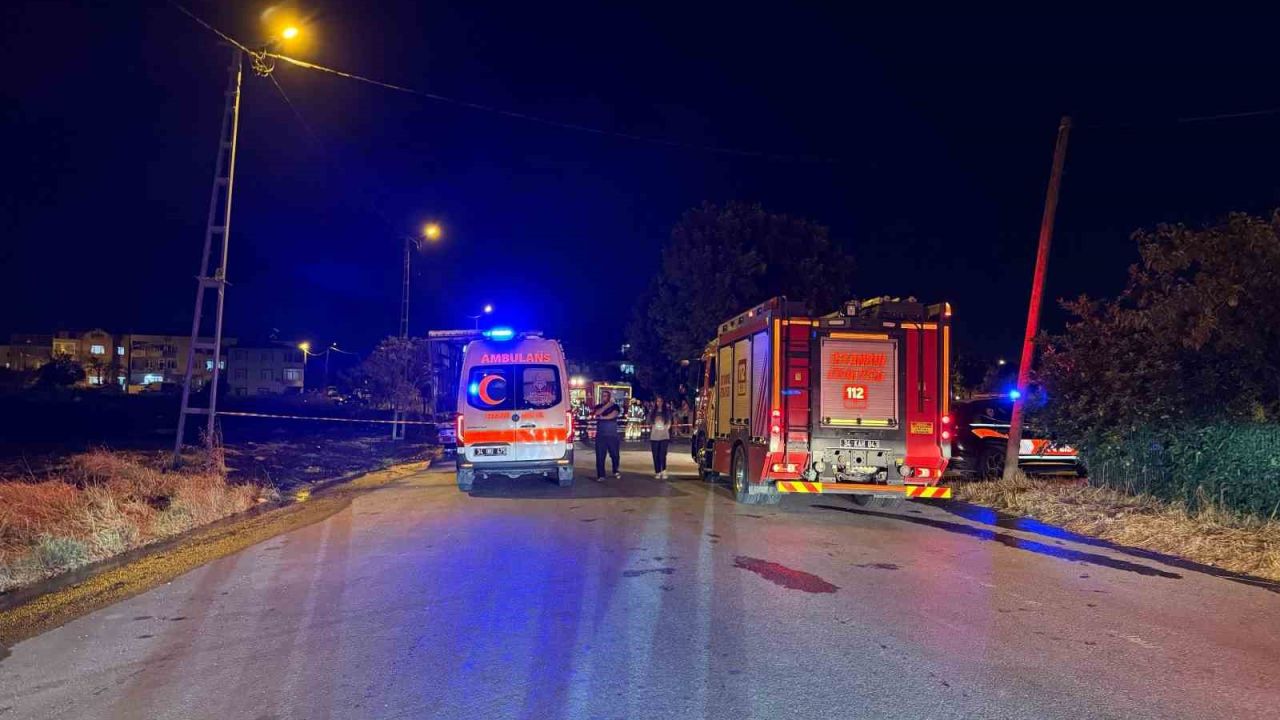 Büyükçekmece’de park halindeki tır yandı