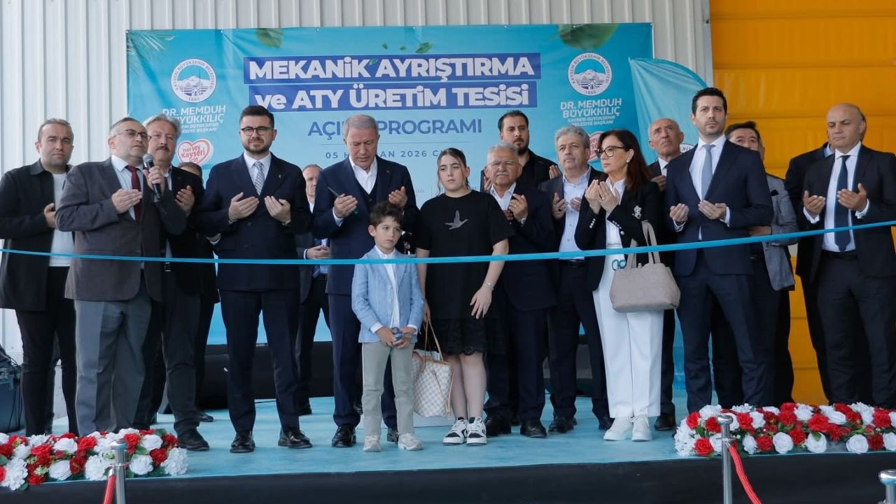 Büyükşehir’in Mekanik Ayırma ve ATY Üretim Tesisi açıldı