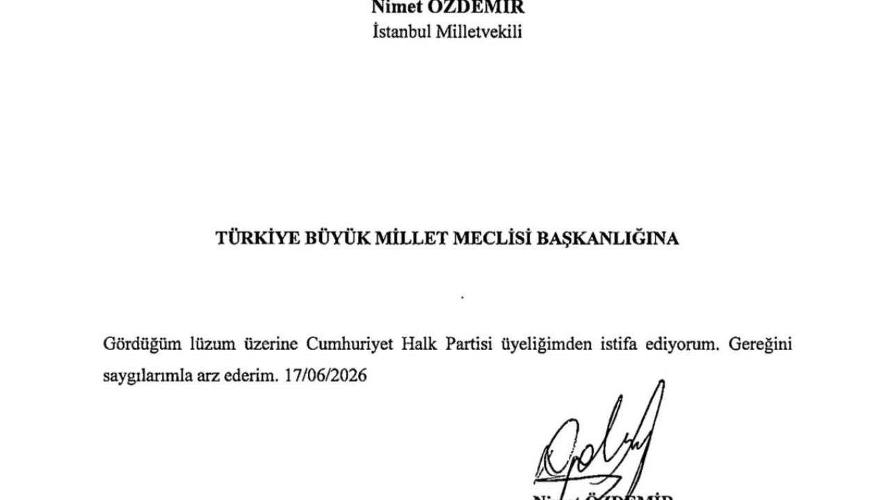 CHP İstanbul Milletvekili Nimet Özdemir partisinden istifa etti