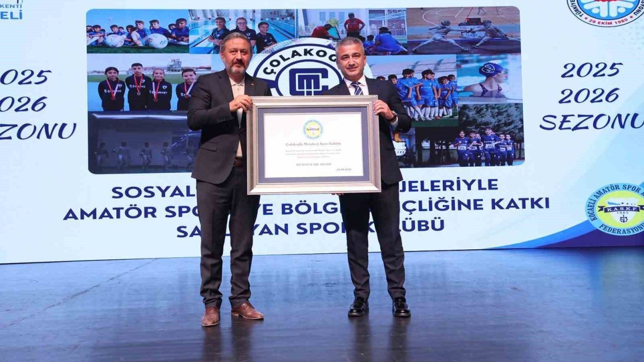Çolakoğlu Metalurji Spor Kulübü’ne KASKF’den başarı plaketi