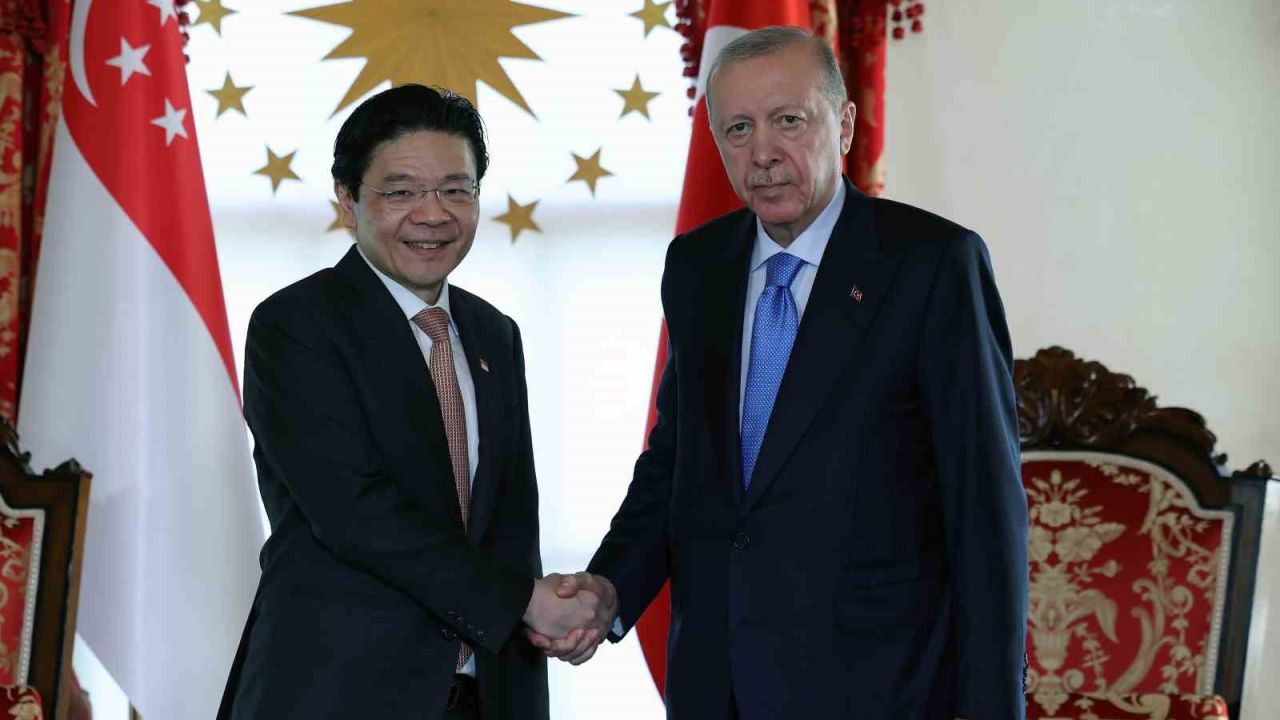 Cumhurbaşkanı Erdoğan, Singapur Başbakanı Lawrence Wong’u kabul etti