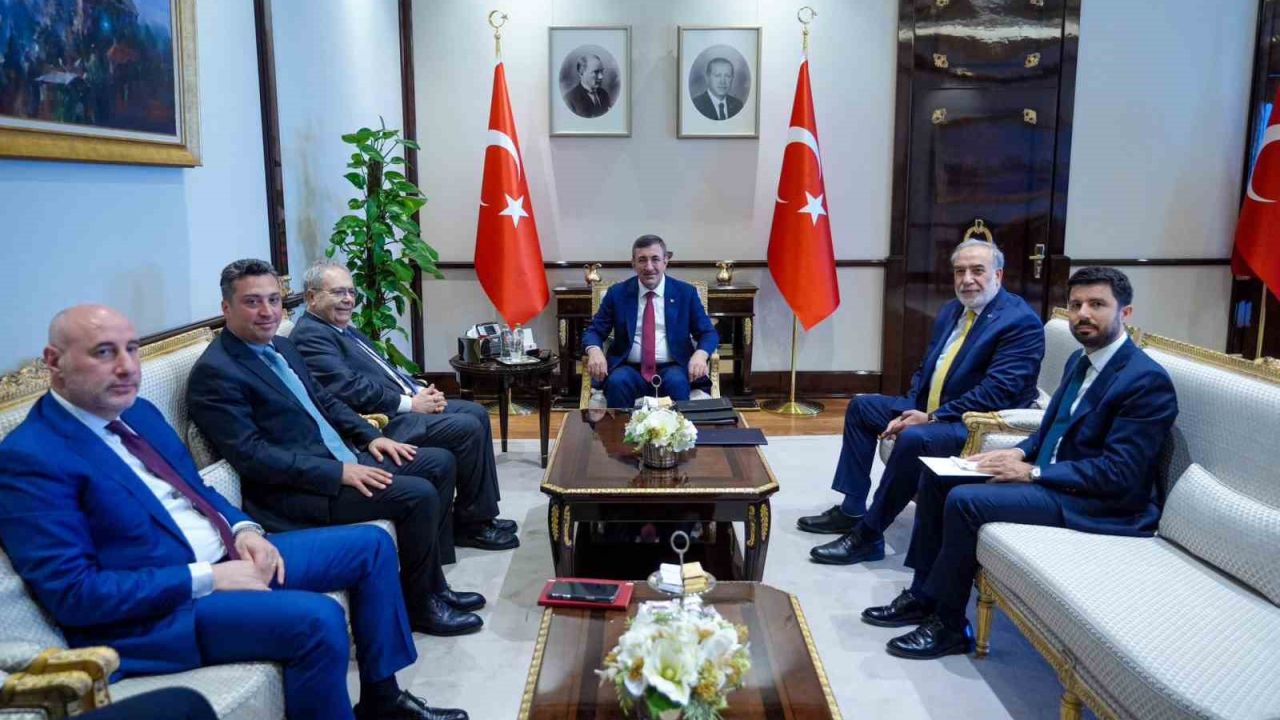 Cumhurbaşkanı Yardımcısı Yılmaz, Lübnan Başbakan Yardımcısı Mitri ile görüştü