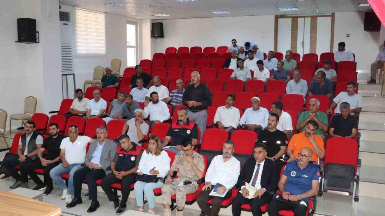 Elazığ’da arazi yangınlarına karşı toplantı gerçekleştirildi