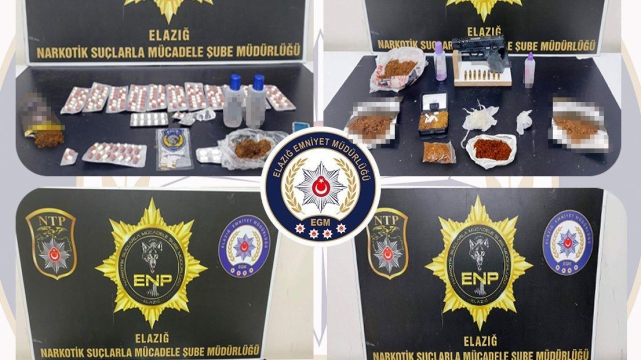 Elazığ’da uyuşturucu operasyonu: 17 şüpheli tutuklandı