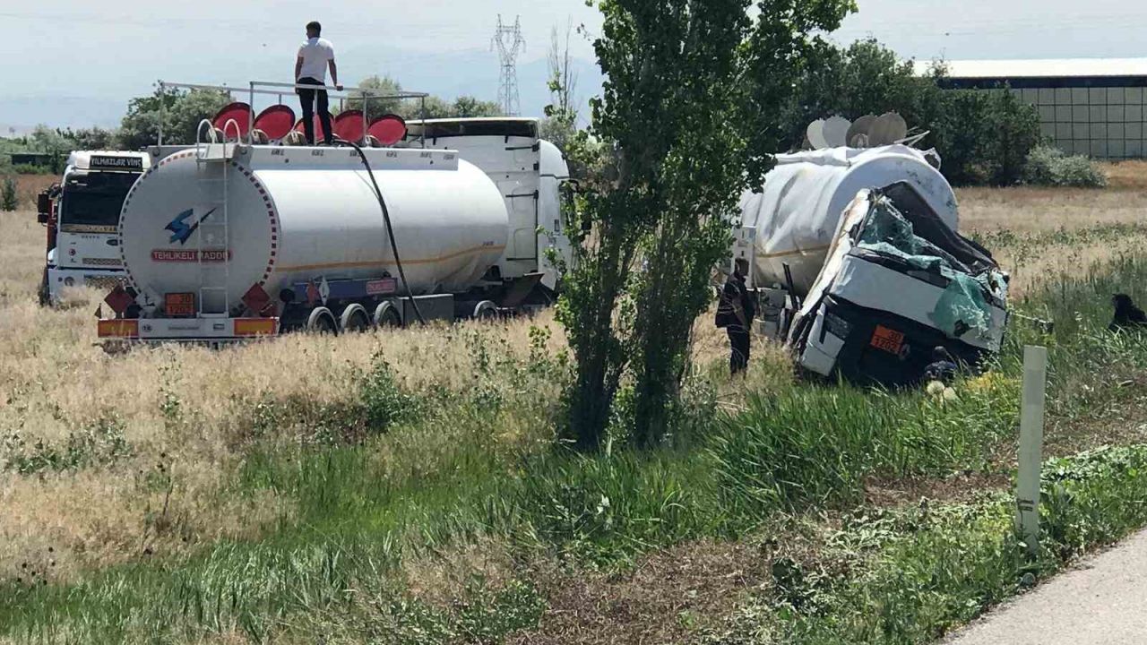 Ereğli’de tanker şarampole devrildi: 1 yaralı