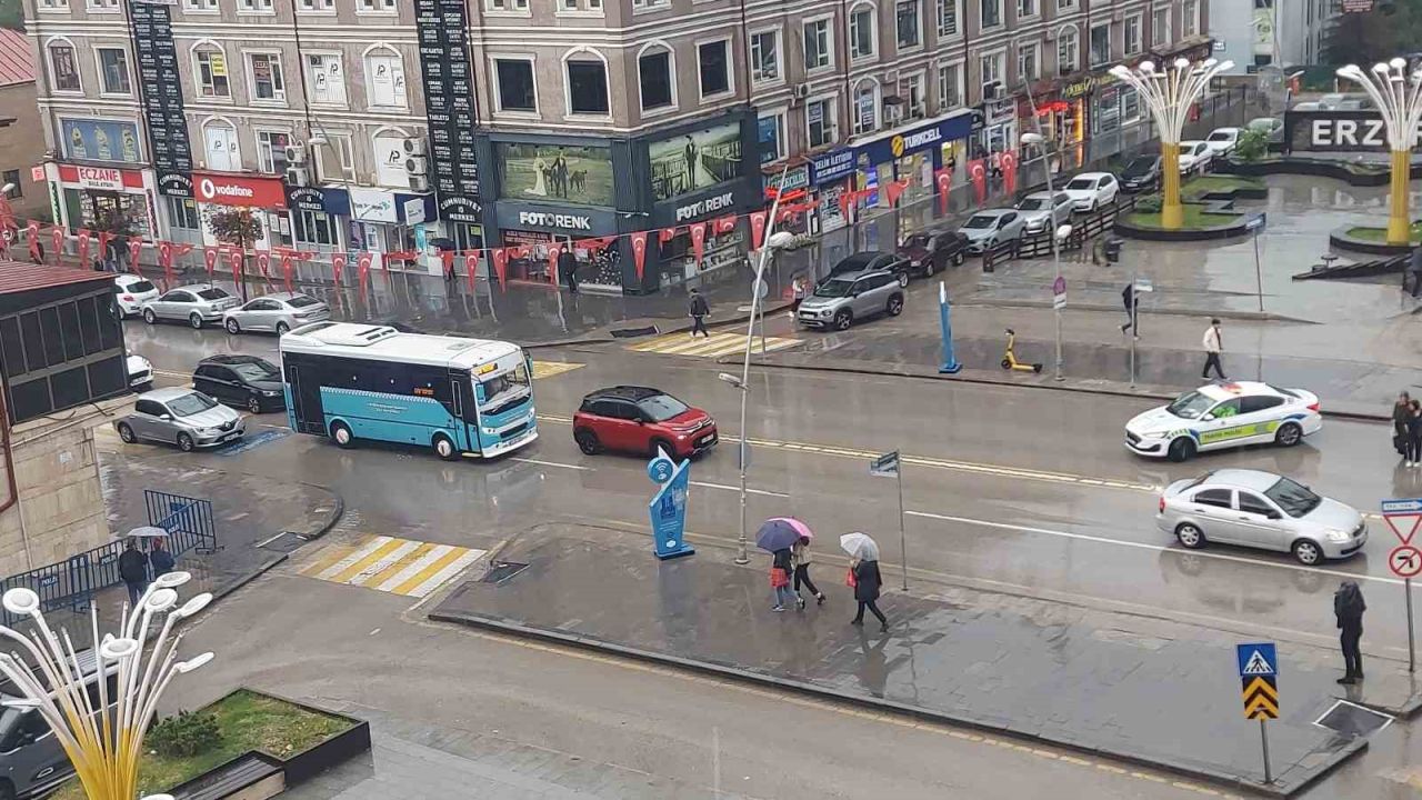 Erzurum’da kuvvetli sağanak yağış uyarısı