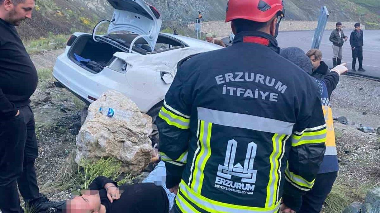 Erzurum’da trafik kazası: 4 yaralı