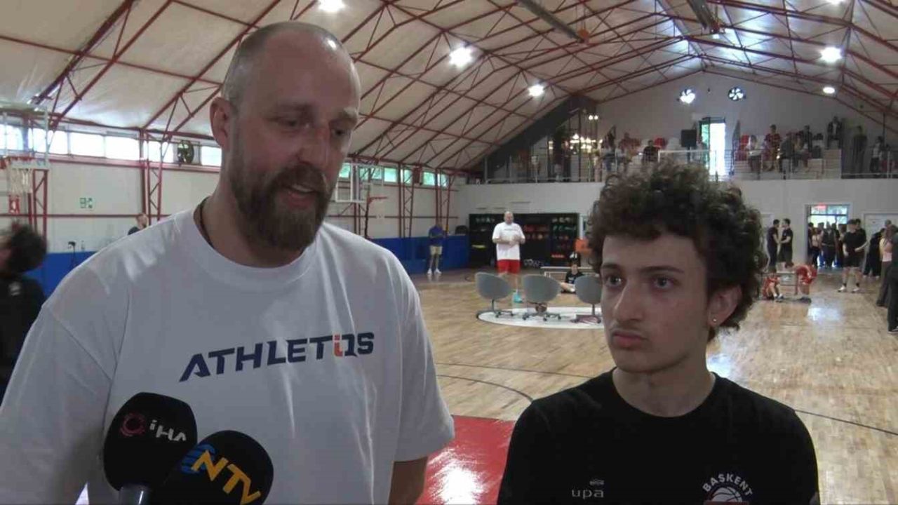 EuroLeague’in önemli ismi Milaknis Ankara’da genç sporcularla buluştu