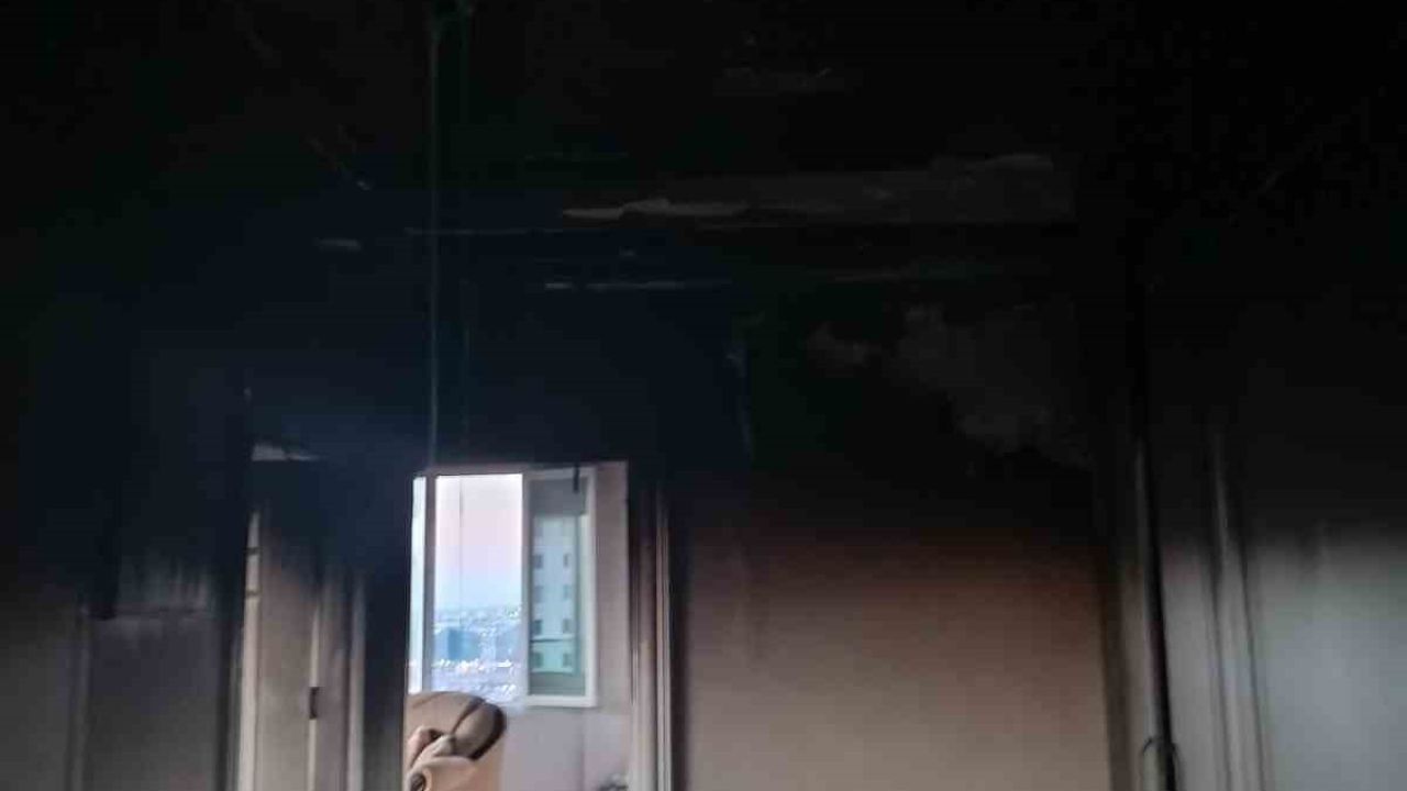 Evi yaktı, canı zor kurtarıldı
