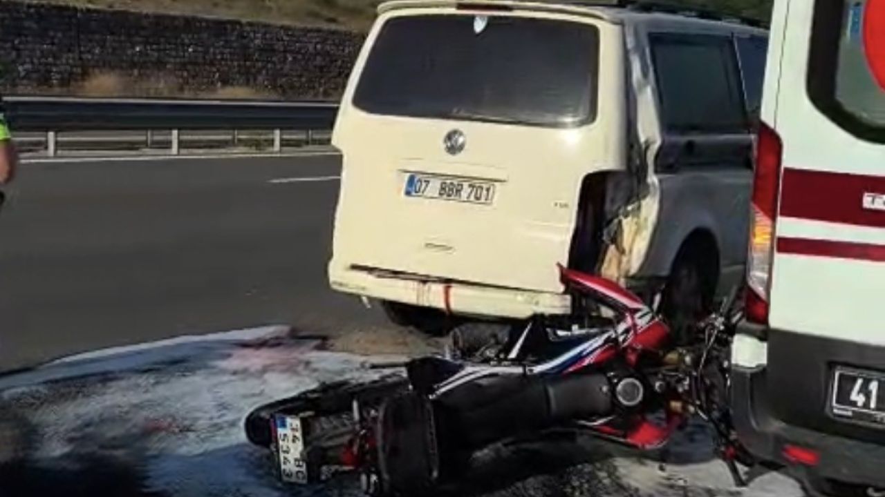 Feci kazada ağır yaralanan motosiklet sürücüsü yaşam savaşını kaybetti
