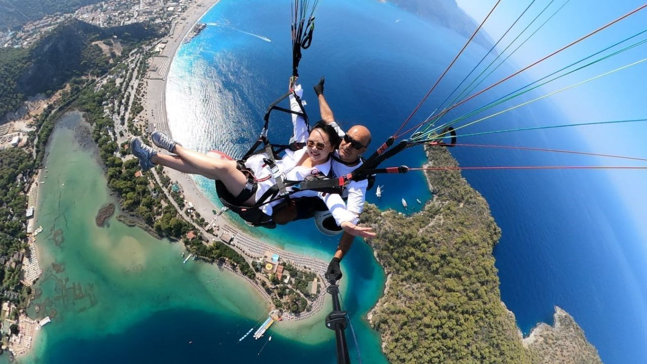 Fethiye’de 7 günde 8 bin 435 kişi yamaç paraşütü yaptı