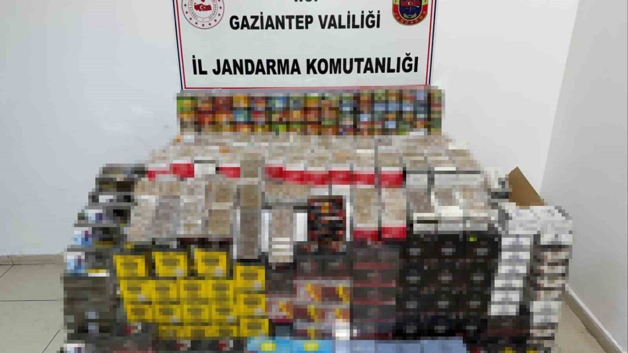 Gaziantep’te 1,8 milyon TL değerinde kaçak ürün ele geçirildi: 1 gözaltı