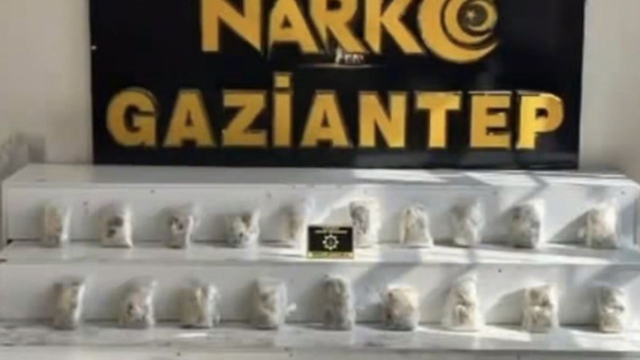 Gaziantep’te 22 kilo uyuşturucu ele geçirildi: 8 şahıs tutuklandı