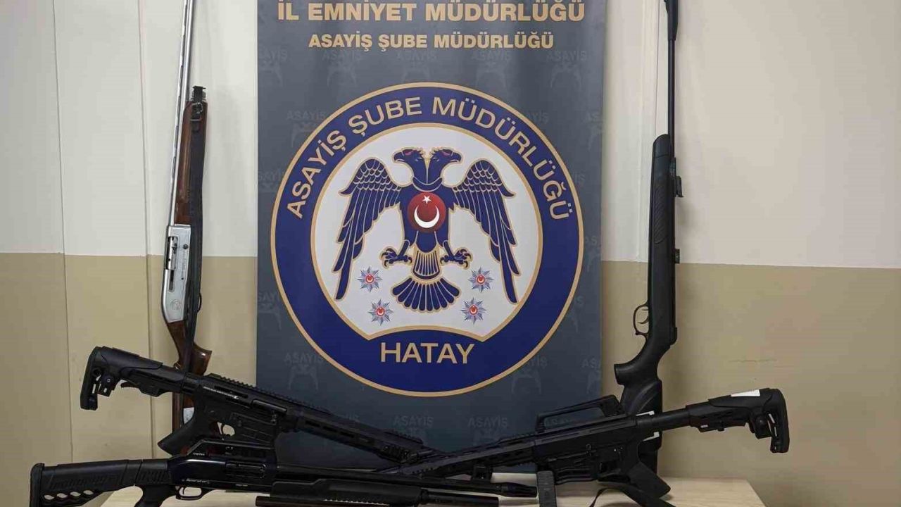 Hatay’da ruhsatsız silah operasyonu: 14 şüpheli yakalandı