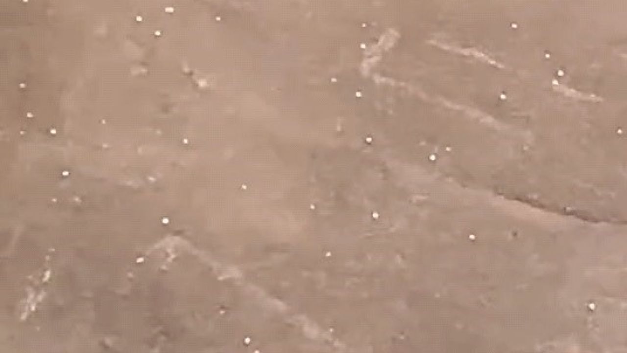 İnegöl, dolu ve sağanak yağışa teslim oldu