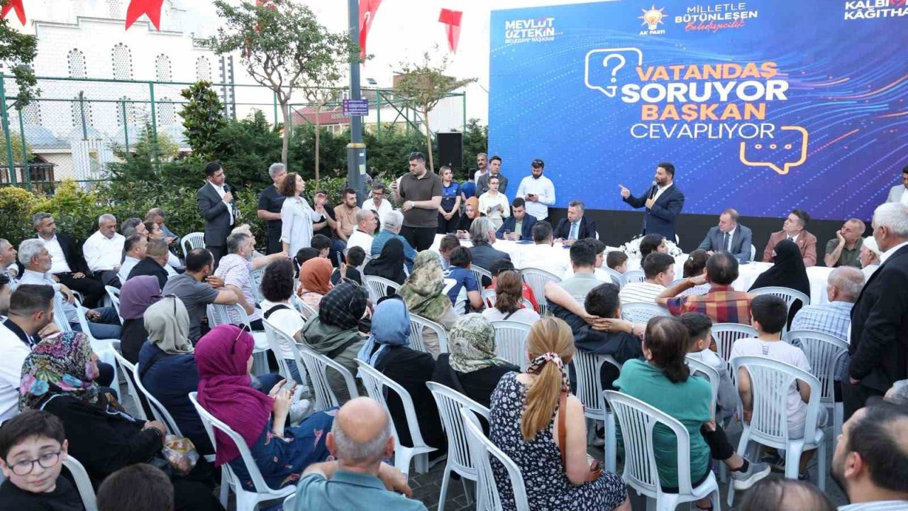Kağıthane’de vatandaşların söz aldığı programda hizmetler ve yeni projeler masaya yatırıldı
