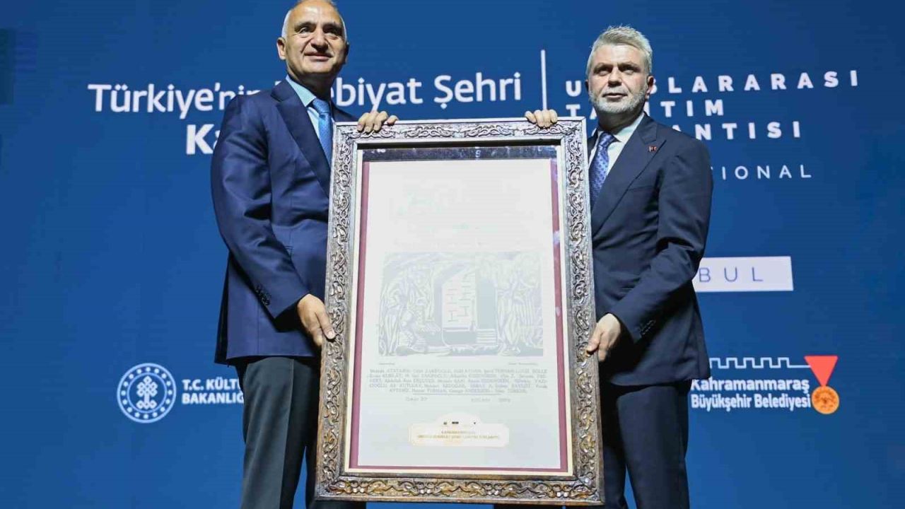 Kahramanmaraş UNESCO’nun ‘Edebiyat Şehri’ oldu
