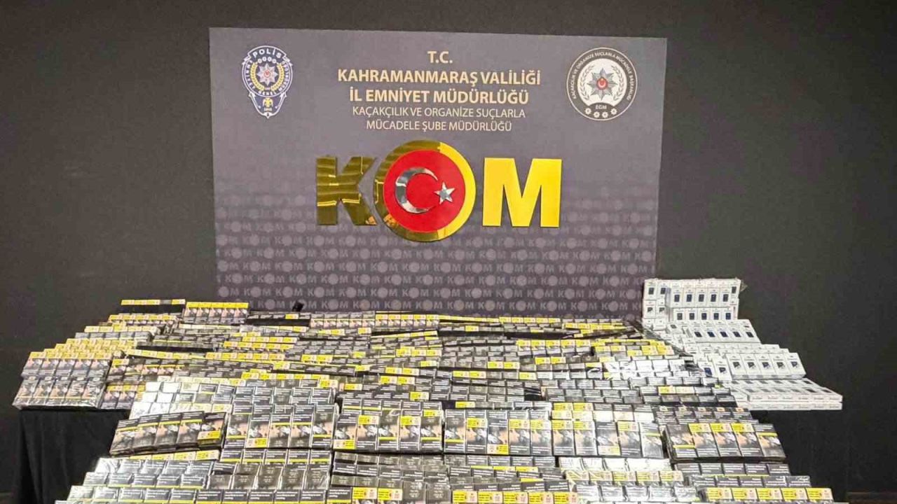 Kahramanmaraş’ta kaçak sigara ve tütün operasyonu