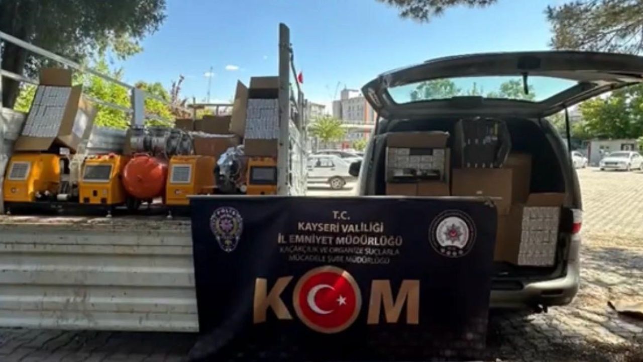 Kayseri’de 1 milyon 50 bin adet makaron ele geçirildi: 1 gözaltı