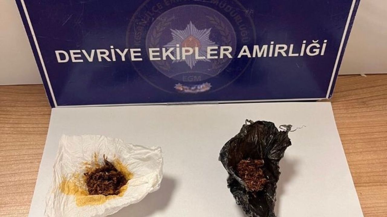 Keşan’da polisin durdurduğu şüphelinin üzerinden uyuşturucu çıktı