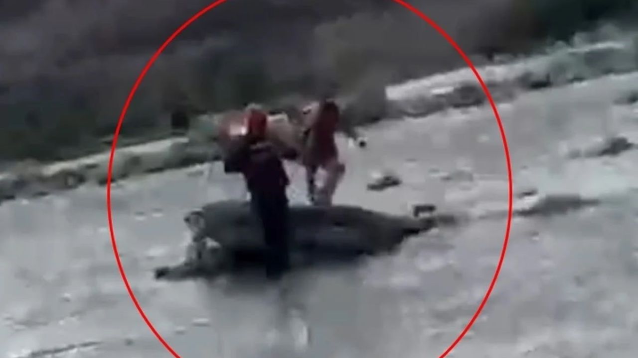 Kezer Çayı’nda mahsur kalan çocuğu AFAD kurtardı