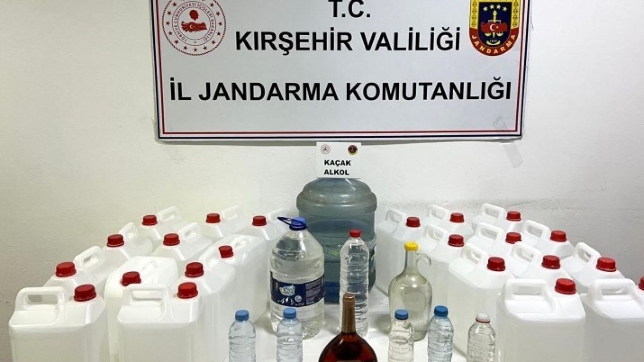 Kırşehir’de kaçak alkol operasyonu: 120 litre ele geçirildi