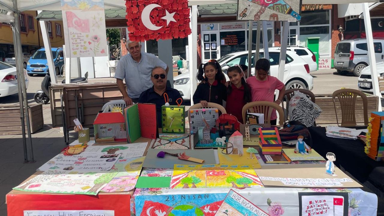 Kızılcahamam’da eTwinning projeleri yıl sonu sergisi yoğun ilgi gördü