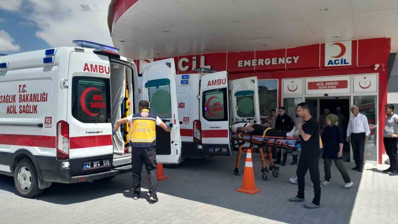 Konya’da otomobil takla attı: 4 yaralı