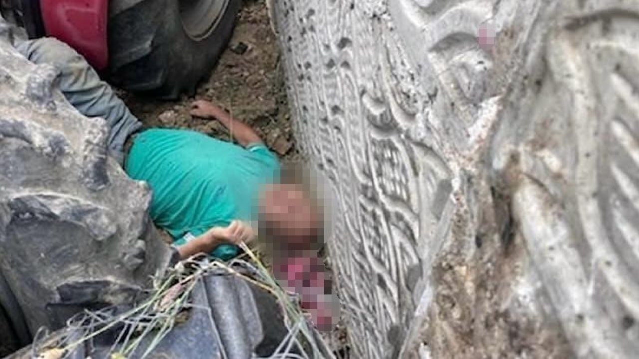 Kullandığı traktörün altında kalan çiftçi ağır yaralandı