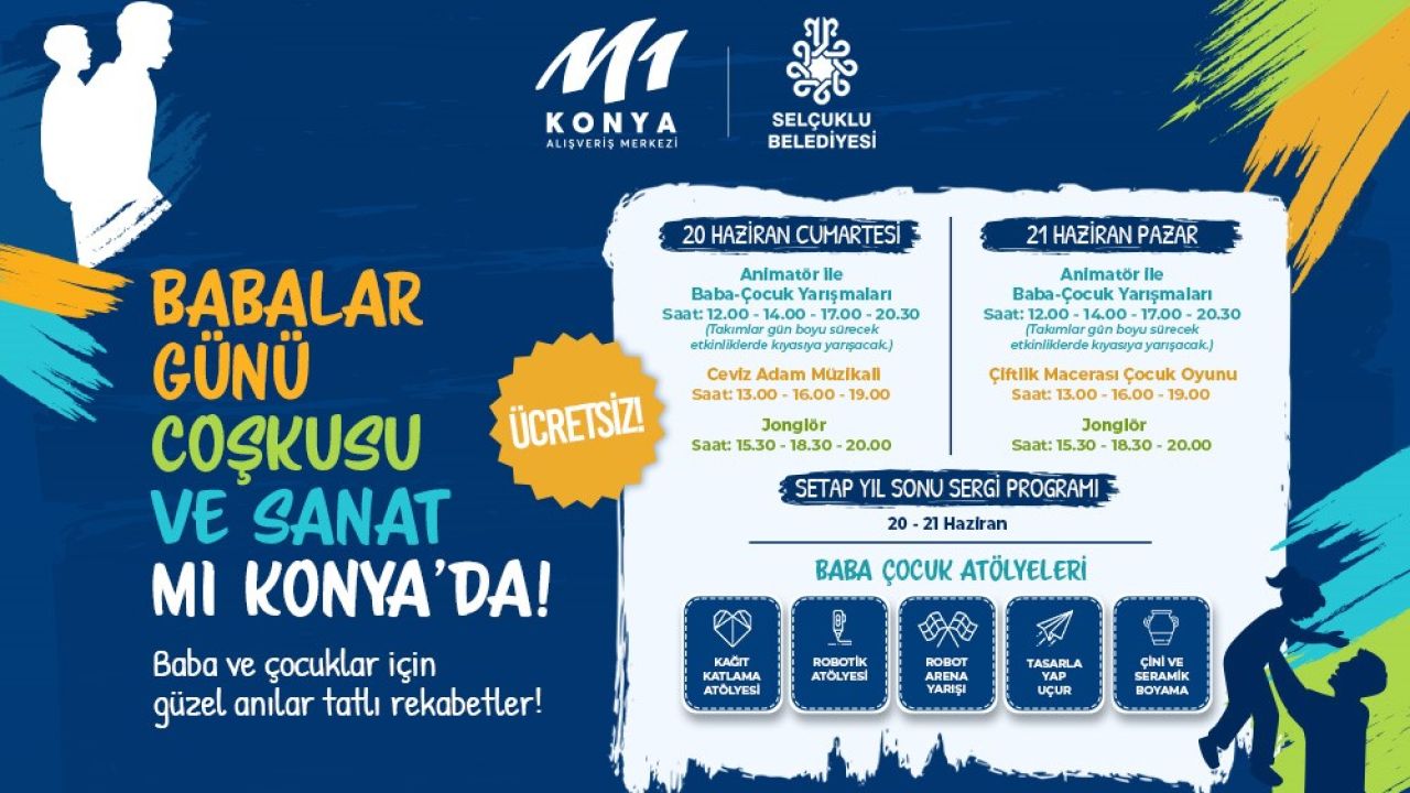 M1 Konya AVM’de Babalar Günü etkinlikleri
