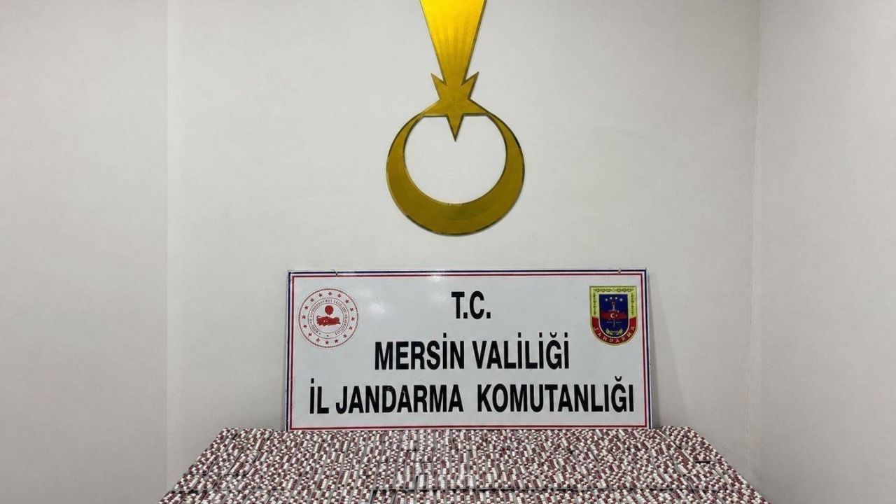 Mersin’de 7 bin 256 sentetik hap ele geçirildi, 1 tutuklama