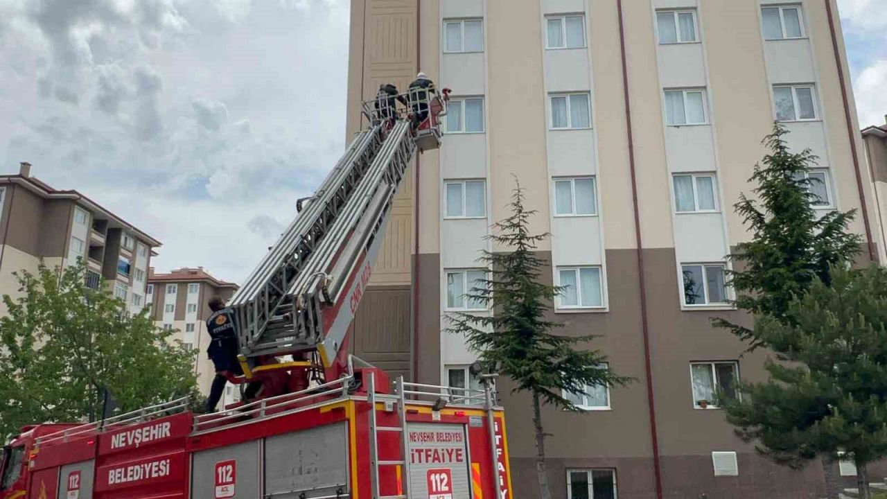 Nevşehir’de ocakta unutulan yemek paniğe neden oldu