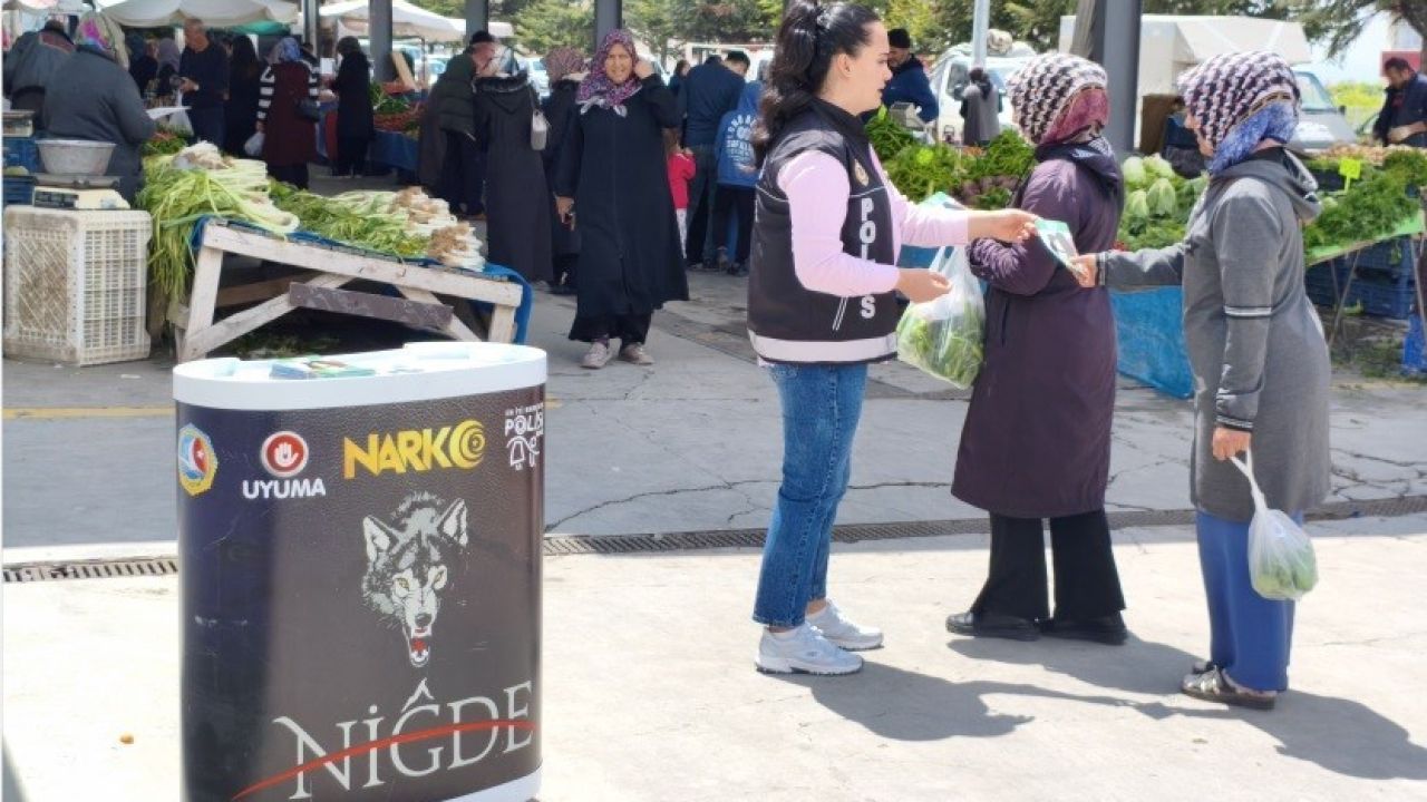 Niğde’de uyuşturucuyla mücadele kapsamında bin 406 vatandaşa bilgilendirme