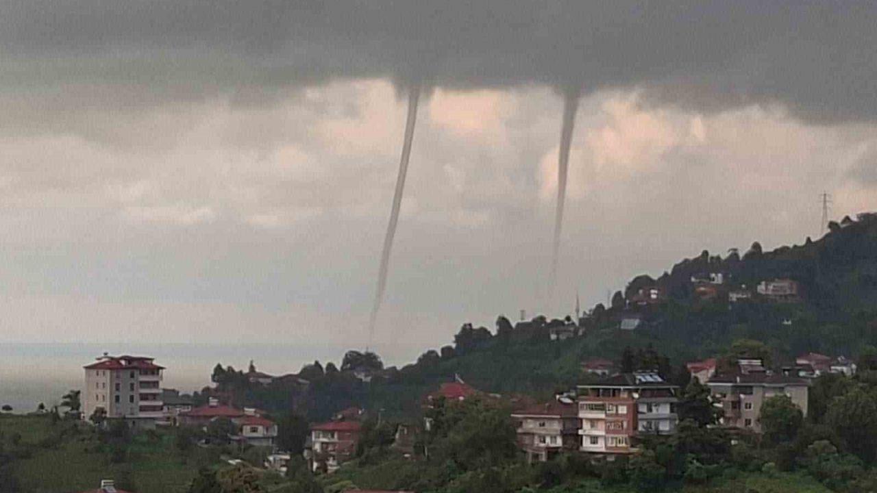 Rize’de denizde hortum