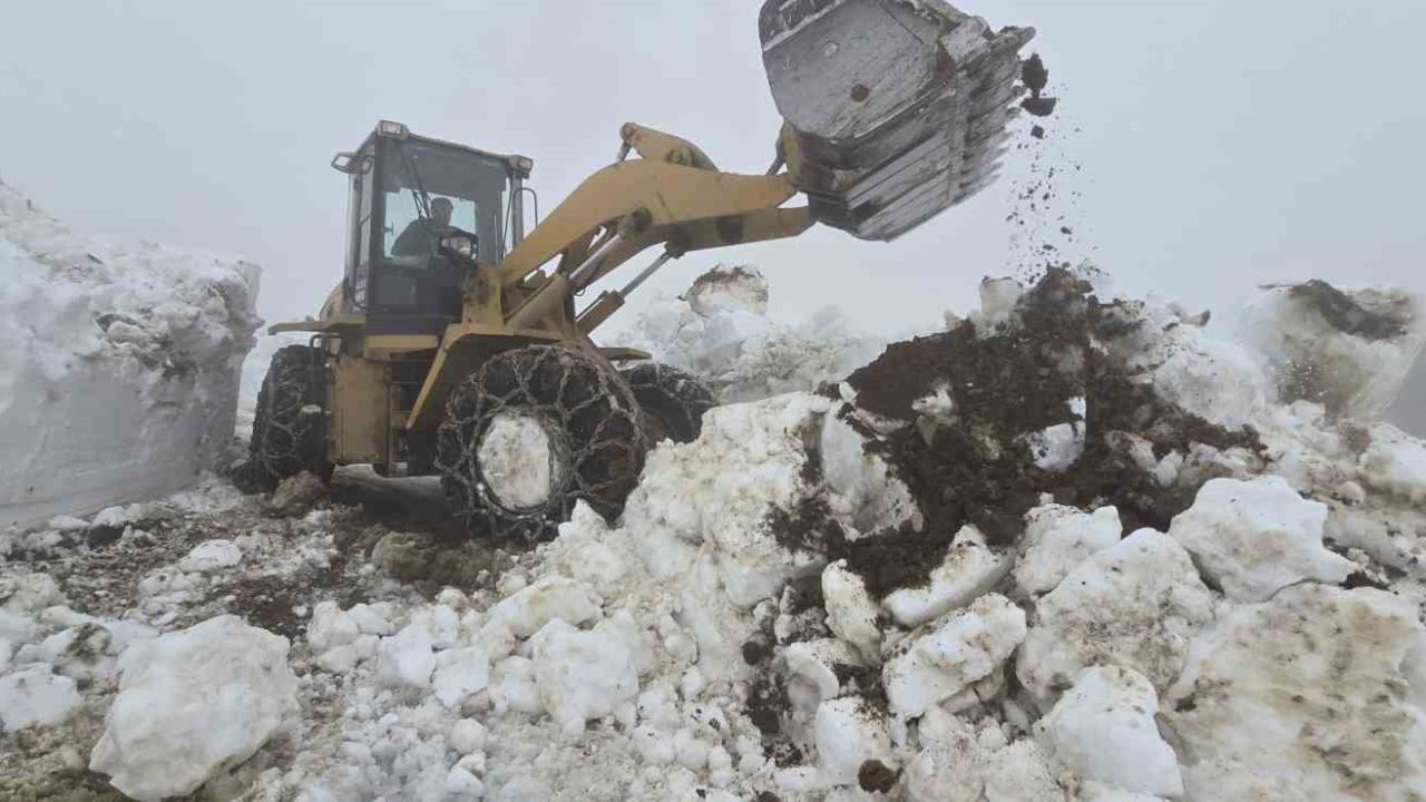 Rize’de yayla yollarında Haziran ayında kar temizliği