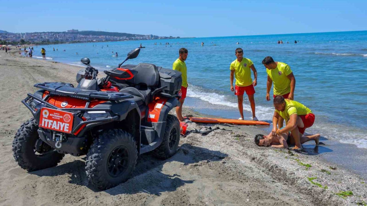 Samsun’da boğulma vakalarına karşı tatbikat